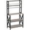 Wood Metal 5-Tier Adjustable Baker’s Rack for Kitchen and Living Room Storage